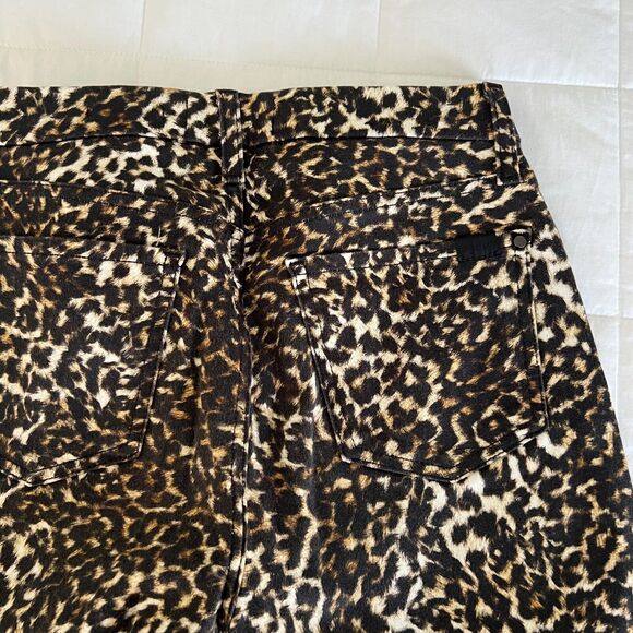 JEN7 by 7 FOR ALL MANKIND NEW! Leopard Print ANKLE SKINNY Jeans Sz 0 - Picture 4 of 9